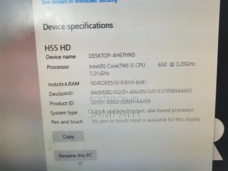 Core i5 Full Set Desktop Computer