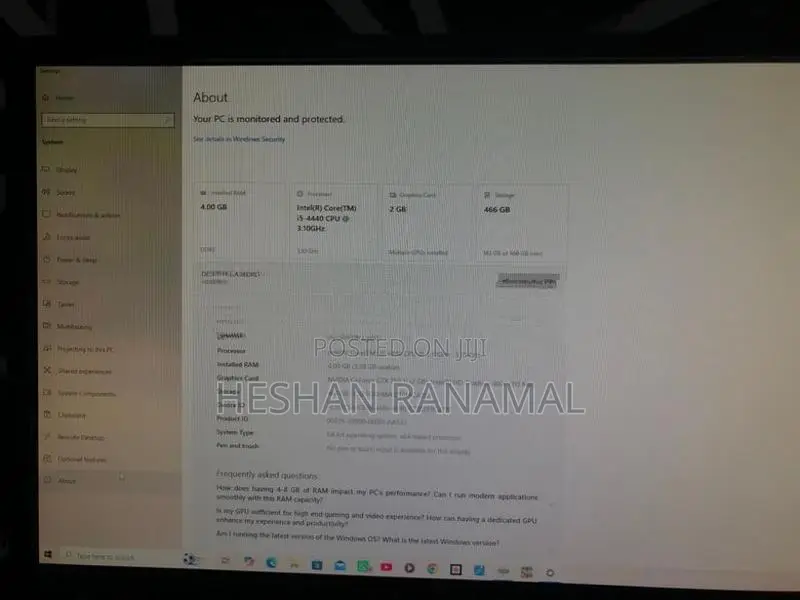 i5 4th Gen Desktop Computer