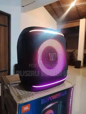 JBL party box with mic