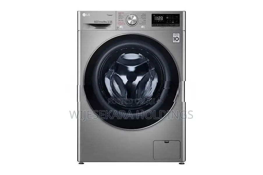 LG 8 Kg Front Load Washing Machine - Black