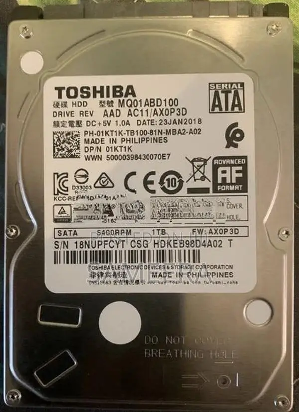 1TB Laptop Hard Drive