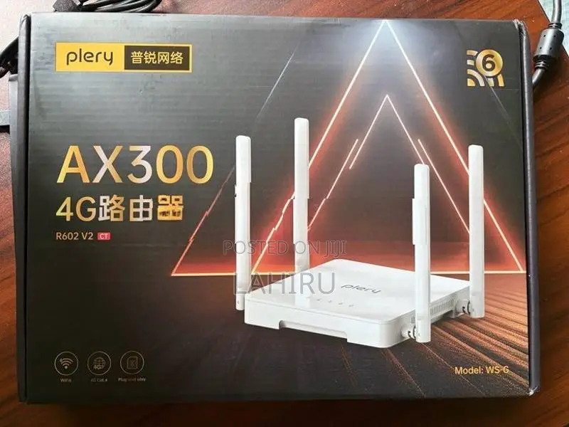 Plery R602 4G LTE CAT4 WiFi 6 Router V2