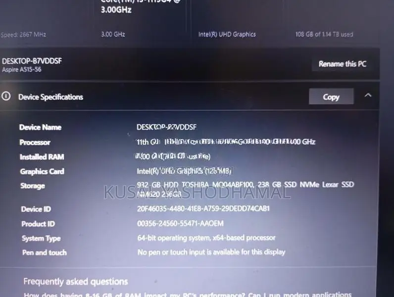 Acer Aspire 5