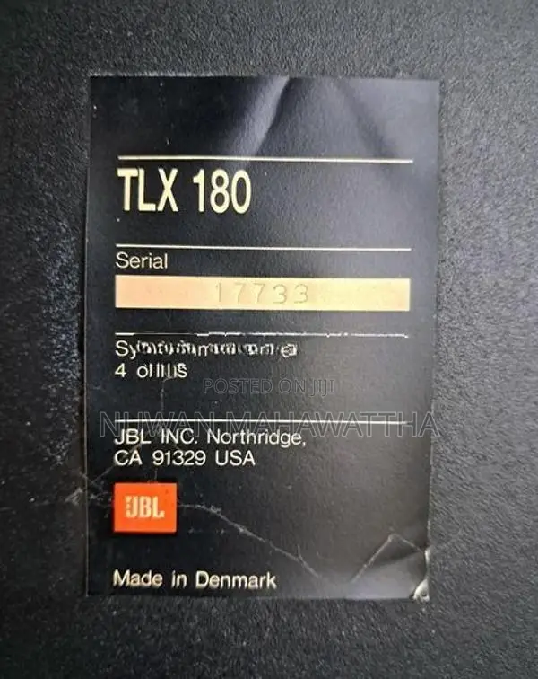 JBL TLX180 Floor Standing Speakers