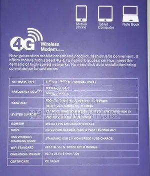 4G Wifi Modem