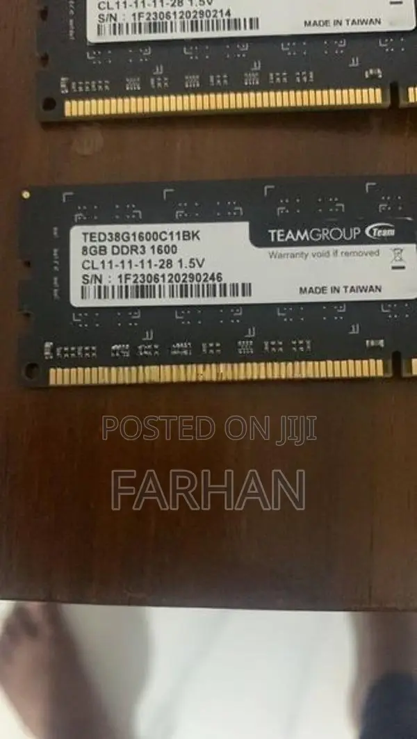 8GB DDR3 1600 1.5V RAM
