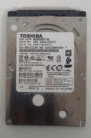 1TB Toshiba Laptop Hard Disk