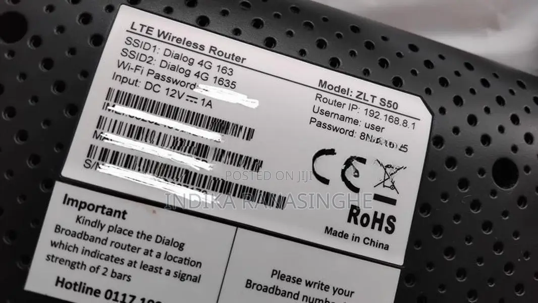Dialog 4G Router