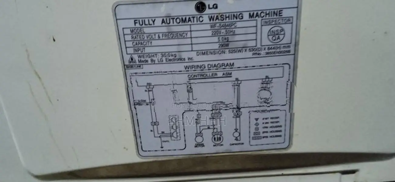 LG 5KG Full Auto Automatic Washing Machine