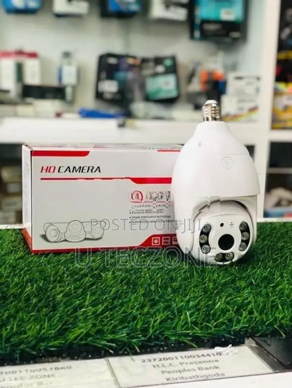 4G SIM SINGLE LENS BULB PTZ CAMERA FULL COLOR NIGHT VISION