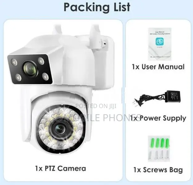 4MP Dual Lens Camera Wifi IP Security Surveillance