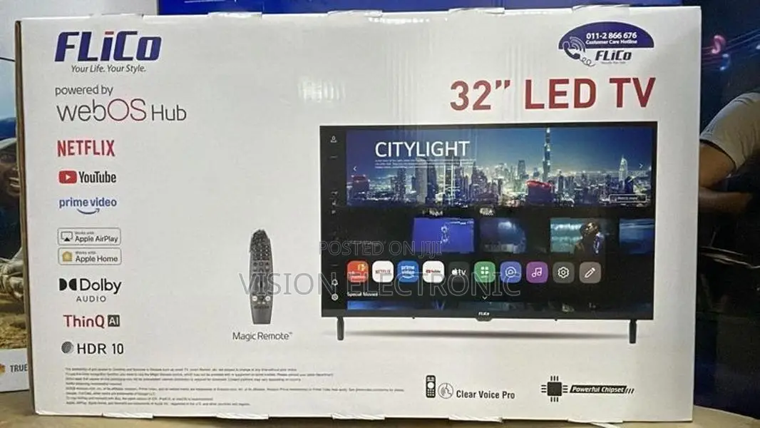 New Flicoo 32 Inch Smart HD LED WebOS TV