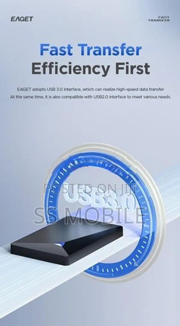 Eaget Portable Hard Drive 500GB USB 3.0