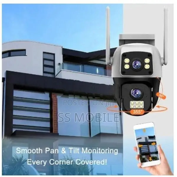 8MP 4G SIM Dual Lens Outdoor 360° Human Detect CCTV Security PTZ Camer