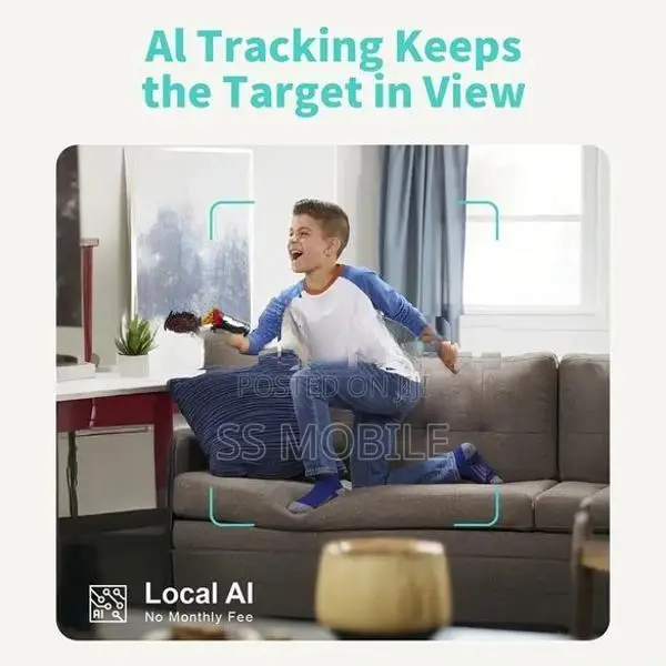 Alaga 360° Panoramic Indoor Security Camera AI Tracking