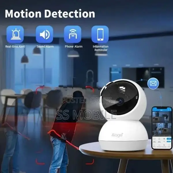 Alaga 360° Panoramic Indoor Security Camera AI Tracking