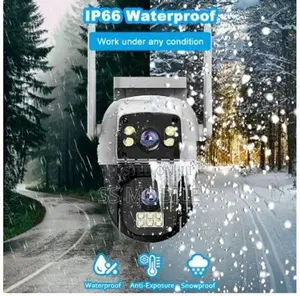 8MP 4G SIM Dual Lens Outdoor 360° Human Detect CCTV Security PTZ Camer