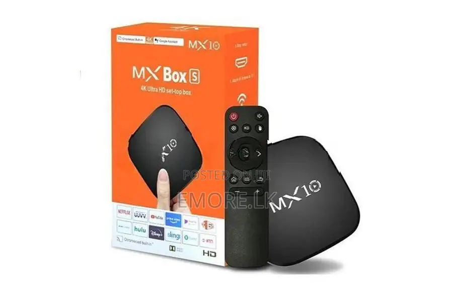 MX10 MX Box S Android 4K Ultra HD Set-Top EM