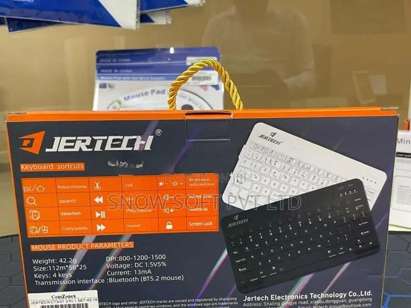 Jertech CT3-01 Slim Portable Wireless Combo