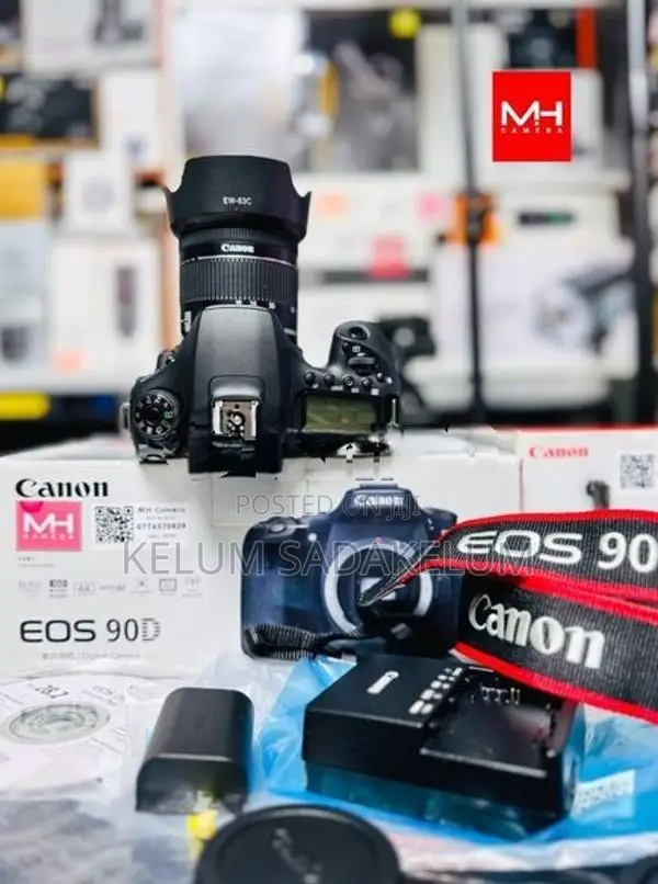 Canon EOS 90D 32.5Mp 4K DSLR Camera Full Set Box