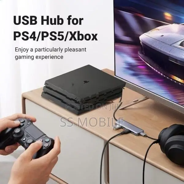 UGREEN 4 Port USB 3.0 Adapter & Type C Hub Dock 5Gbps