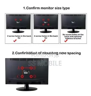 Hillport Heavy Duty Portable Monitor Stand - Iron
