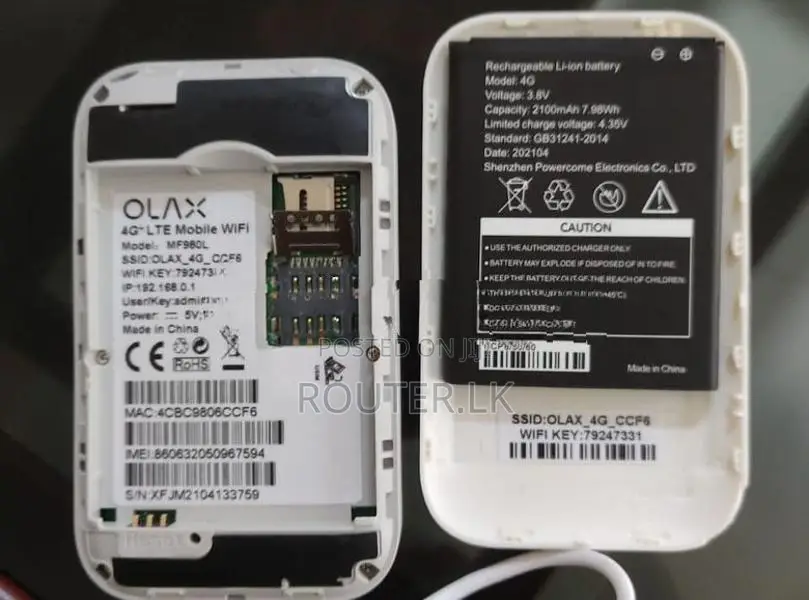 pocket Router battery mobilink / telent jio mobitel DC009