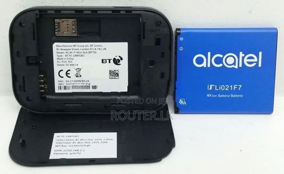 Alcatel pocket router BT70 CAT6 4G 300Mbps (High speed) Any sim
