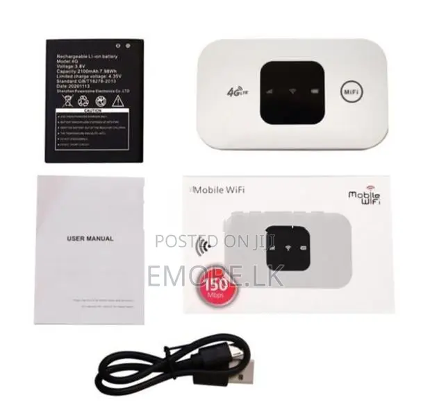 4G Wireless LTE WiFi Router Sim Card Potable 150Mbps