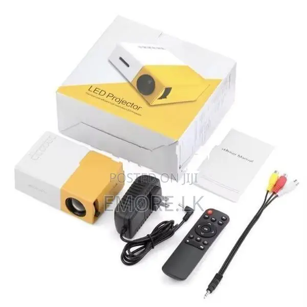 YG300 Remote Control LED Projector, 400-600 Lumens HQ