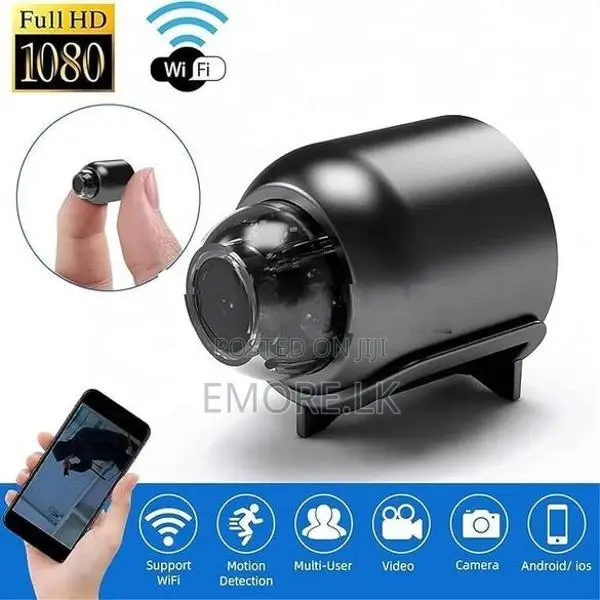 WiFi Spy Camera Hidden – 1080p HD Mini Wireless Nanny Cam EMORE A+