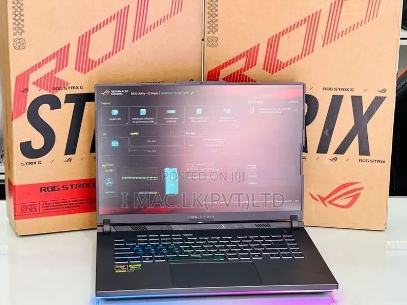 ASUS ROG Strix G16 – RYZEN 9 9955HX +RTX5060 8GB VGA -16GB RAM -Laptop