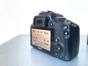 canon 100D DSLR body with lens