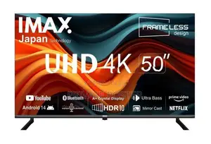 New 50" IMAX (JAPAN) Android 14 4K Smart UHD LED TV Voice Control