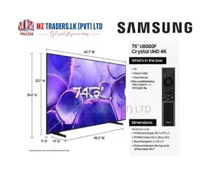 SAMSUNG 75″ Crystal UHD U8000F 4K HDR10+ Tizan Smart TV
