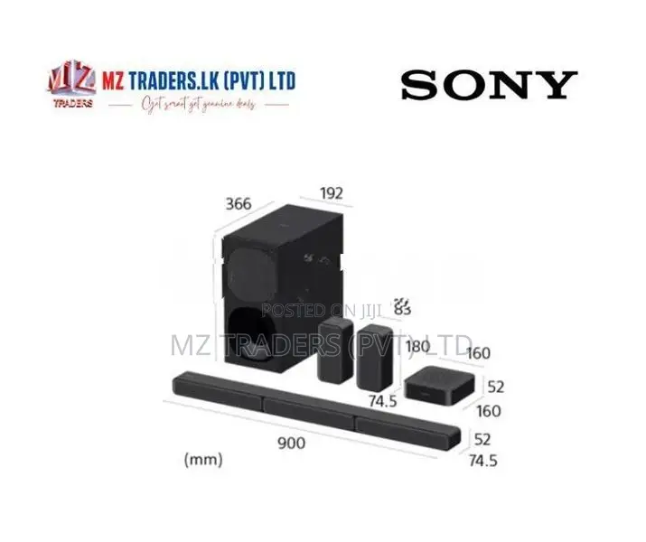 SONY 5.1ch Home Cinema with Wireless Rear Speakers | HT-S40R