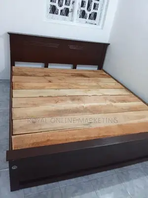 Teak 78 by 72 Box Bed (B-9)