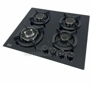 Novo Luxury Safety 4 Brass Burners Gas Cooker Hob