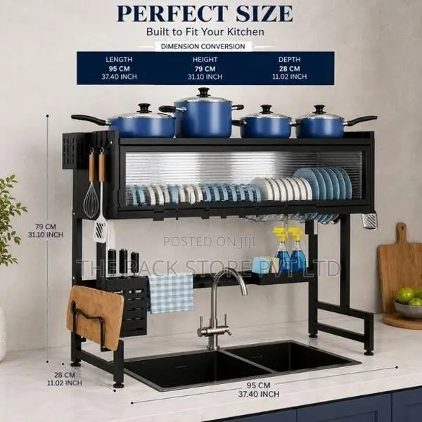 85cm/95cm/105cm Sink Top Dish Rack, Over Drying Rack