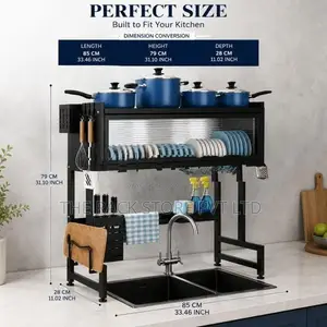 85cm/95cm/105cm Sink Top Dish Rack, Over Drying Rack
