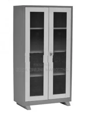 6 by 3 Steel Glass Office Cupboard (M-11)