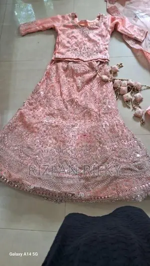 Lehanga Peach Full Set