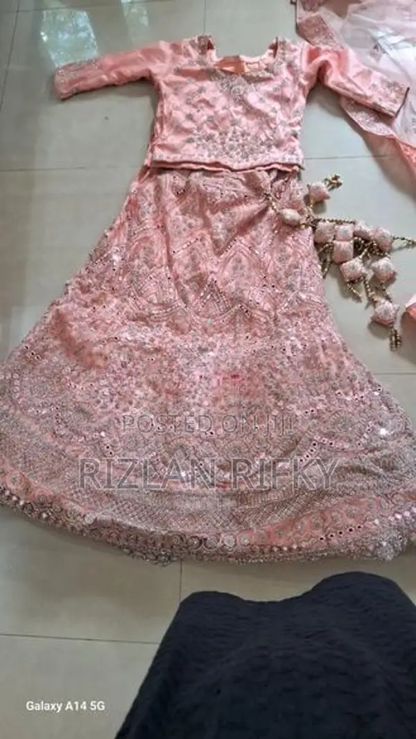 Lehanga Peach Full Set