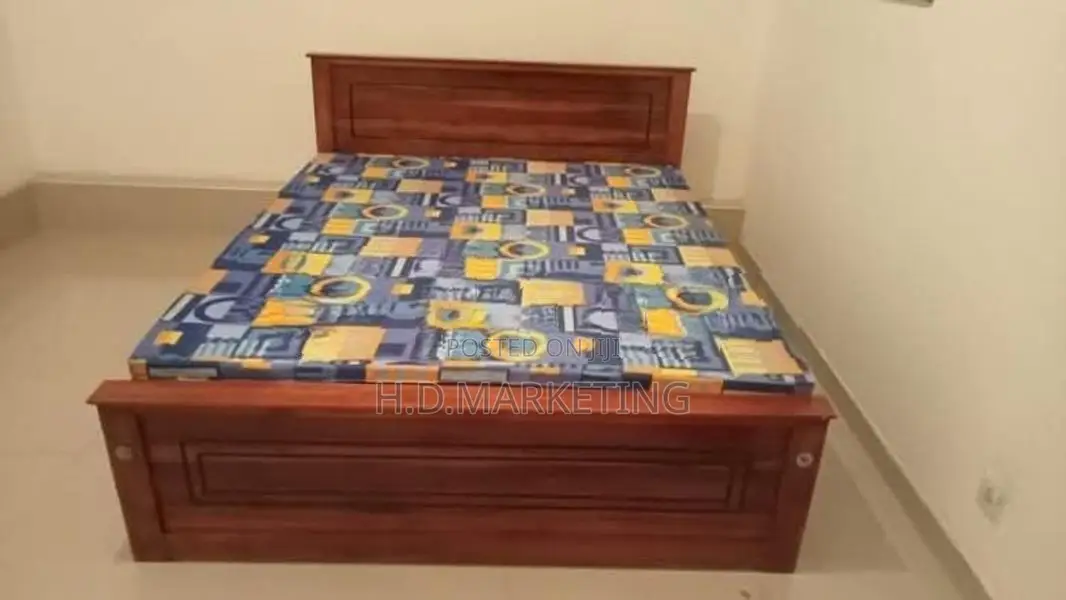 72*60 Box Bed and Arpico Double Layer Mattress