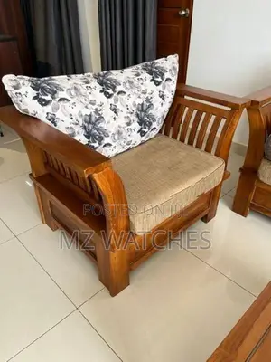 Solid Teak Sofa Set (3+2+1) with Coffee Table