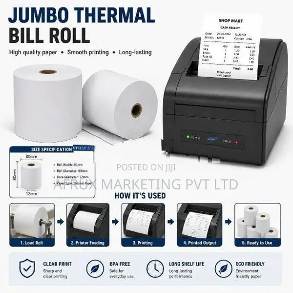 Jumbo Bill Roll – Thermal Paper