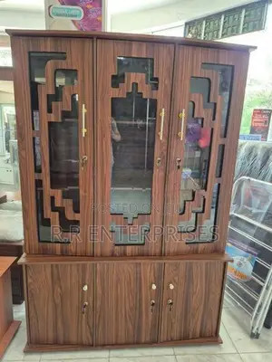 Melamine 3 Door Display Cupboard