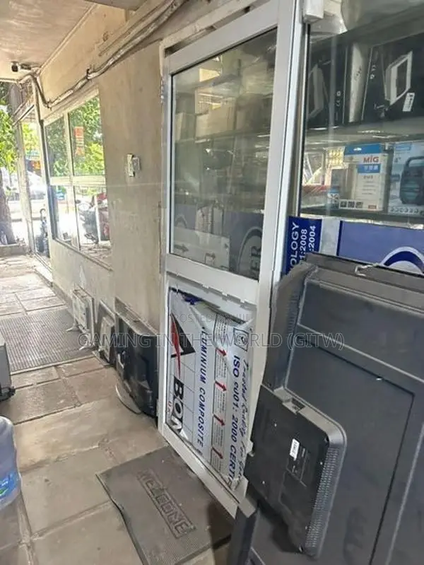 Brand New White Aluminum Glass Door