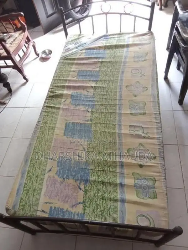 Steal Bed with Matress 6*3