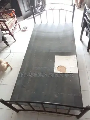 Steal Bed with Matress 6*3